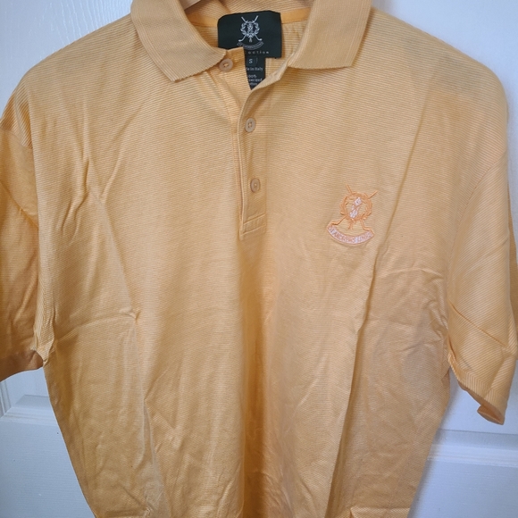 (737) St. Andrew's Links Men's Polo, Size: S Color: Orange - Picture 1 of 4